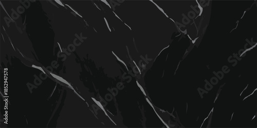 Natural Black Marble Texture Luxury Dark Stone Background for Architecture