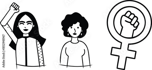 Feminist empowerment illustration