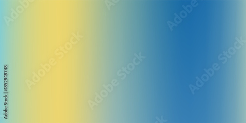 Abstract blurred gradient mesh background in blue and yellow colors of national flag of Ukraine. warm, yellow,