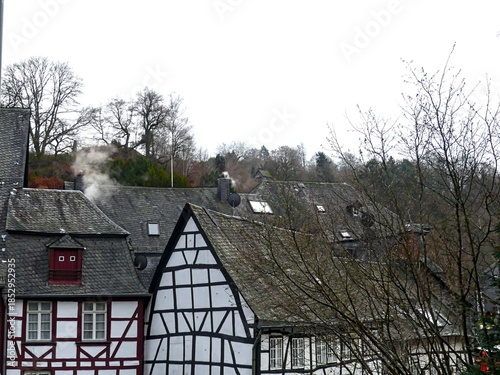 Monschau, December 2025: Visit the beautiful city of Monschau in Germany during the festive season