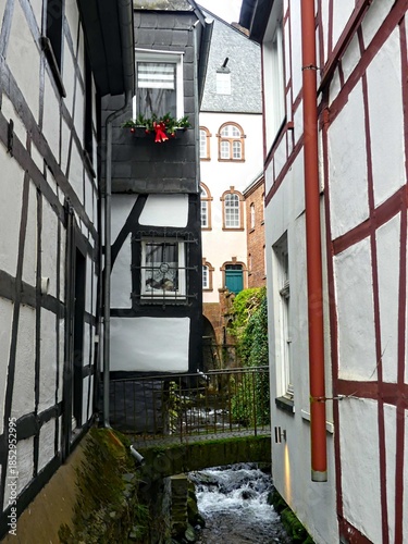 Monschau, December 2025: Visit the beautiful city of Monschau in Germany during the festive season