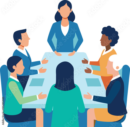 Women's empowerment in business meeting