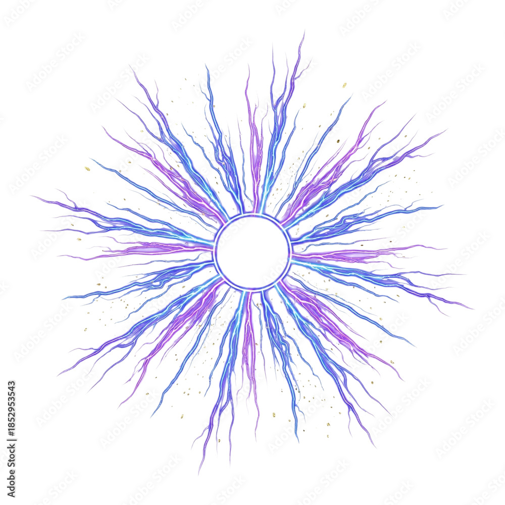 Obraz premium Abstract radiant sunburst design