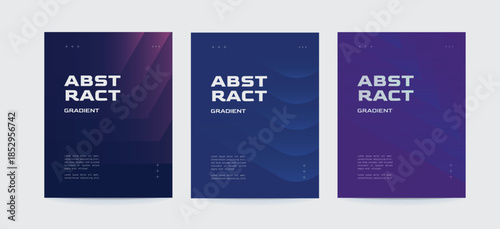 Collection Gradient flyer and background Design