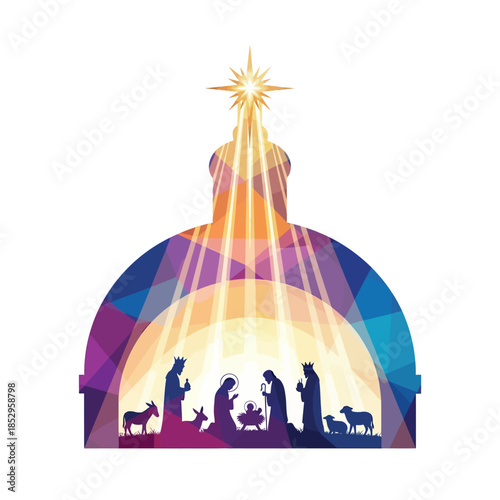 Radiant Nativity Scene