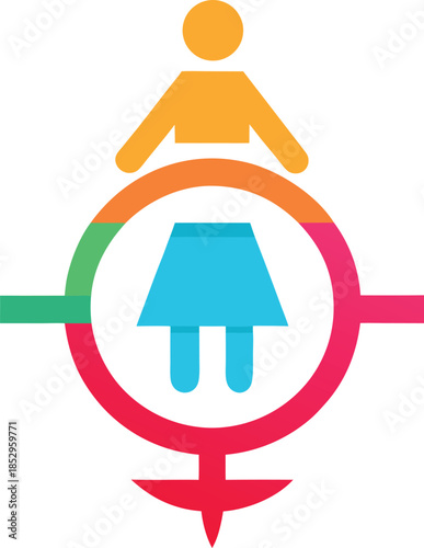 Women's rights and empowerment icon