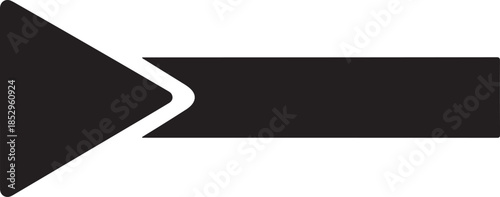 Black arrow icon pointing to right side