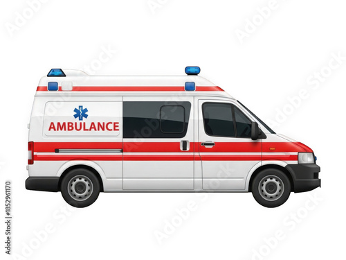 Wallpaper Mural Emergency medical ambulance vehicle Torontodigital.ca