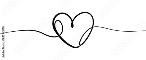 Heart Sketch Doodle with Hand Drawn Tangled Thin Line, Scribble Heart Vector Isolated on White for Wedding, Valentine Day, Birthday and Charity Design
