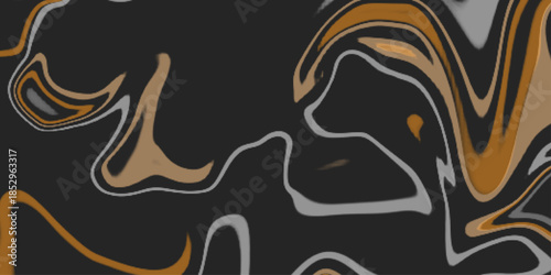 Abstract digital art piece featuring swirling orange and red colors against a black background. Modern wave illustration. Col Marble texture background,can be used for background or wallpaper .