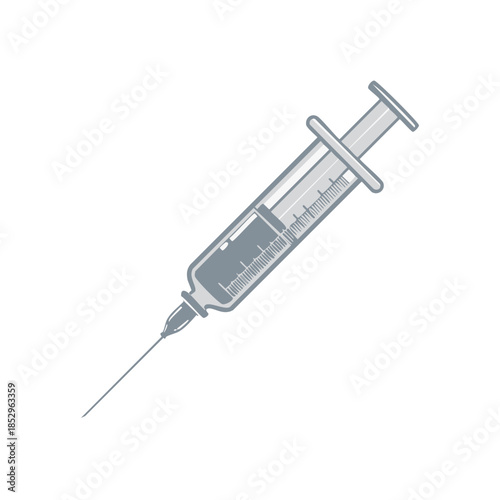 Medical Syringe Vector Injection Tool for Vaccination and Medicine
