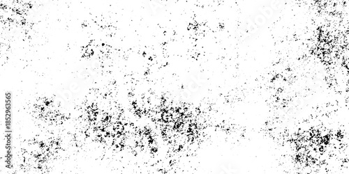 White, black dust overlay distress grungy grain, noise effect paint wall. small particles of debris and dust. crack and scratch dust paint concrete wall. subtle halftone grunge urban texture vector.