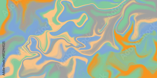abstract background. Abstract background with organic shapes in shades of green, yellow and orange.  marble and liquid abstract background with oil painting streaks . watercolor mix fluid texture .
