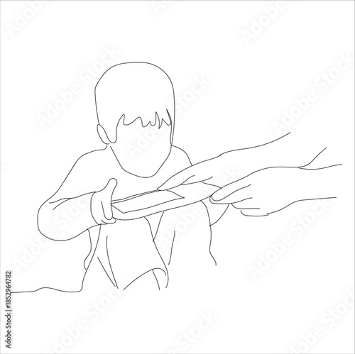 angry boy because his cellphone was taken