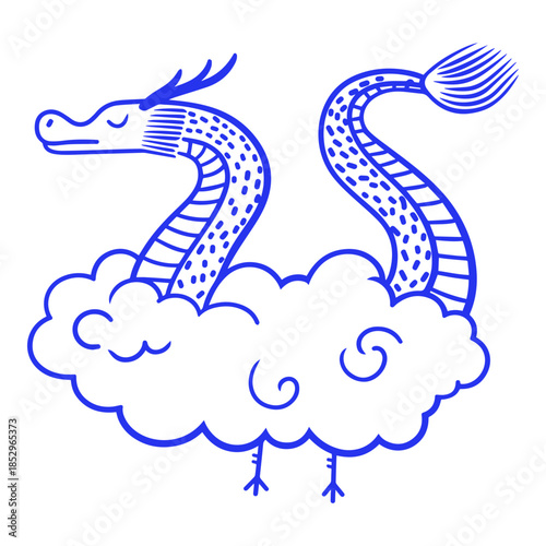 Lunar New Year Chinese Dragon Cloud