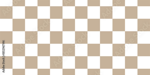 Simple Seamless Beige and White Checkered Pattern Square Texture Background