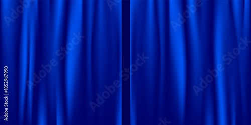 Background vector blue curtain style. Modern Dynamic light vivid trendy color