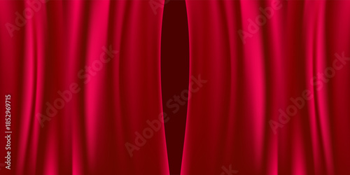 Background vector red curtain style. Modern Dynamic light vivid trendy color