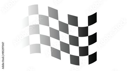 Waving Chequered Finish Flag for Achievement, Project Completion, Performance Milestones and Competitive Events