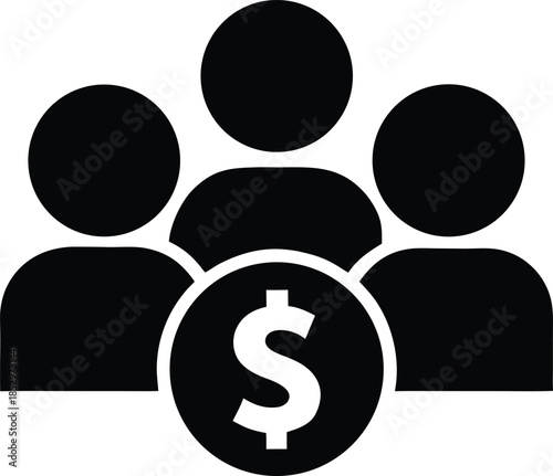 Business investor silhouette icon