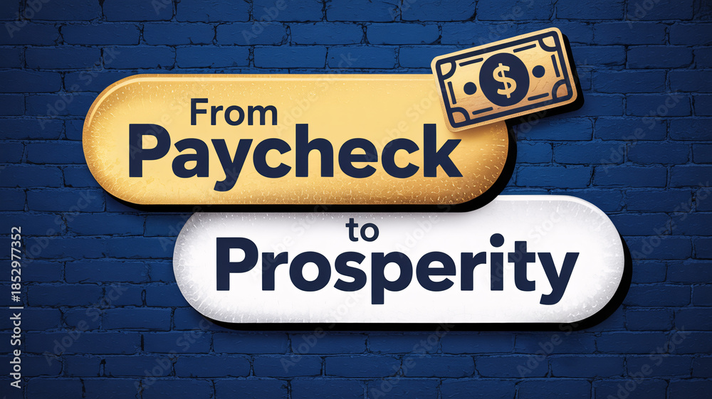 Fototapeta premium Modern graphic finance banner with text 
