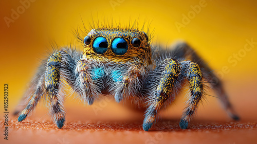 Wallpaper Mural Colorful Jumping Spider With Bright Eyes Torontodigital.ca