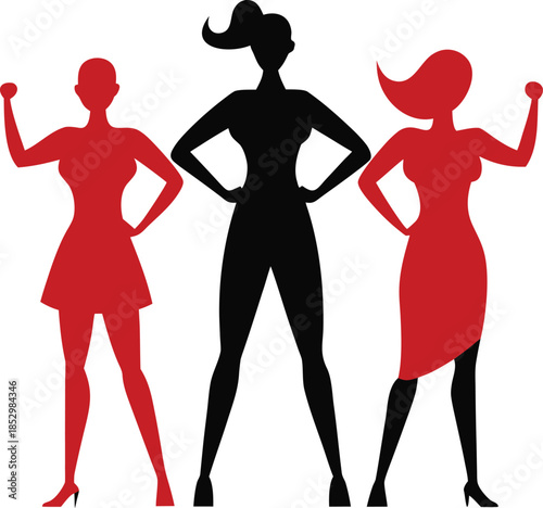Women's empowerment and solidarity illustration