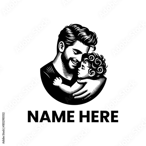 Cherishing Fatherhood A Heartwarming Embrace Between a Father and His Child