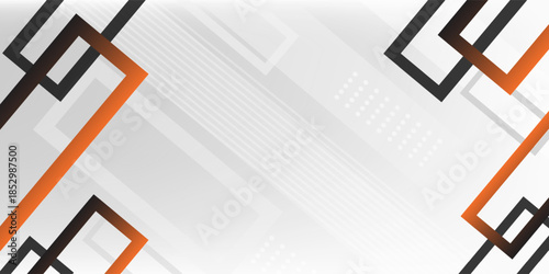 Bright black banner with a trend orange stripes.vector background.eps.10