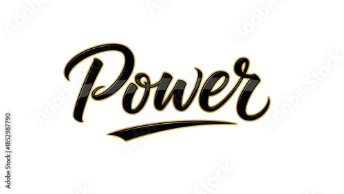 Elegant and Bold Typography Emphasizing Strength and Vitality with Artistic