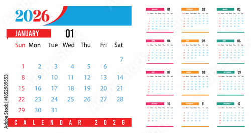 2011 2012 2013 yearly calendar planner vector design