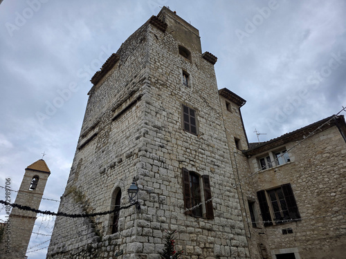 saint paul de vence Medieval village in provence france in xmas season