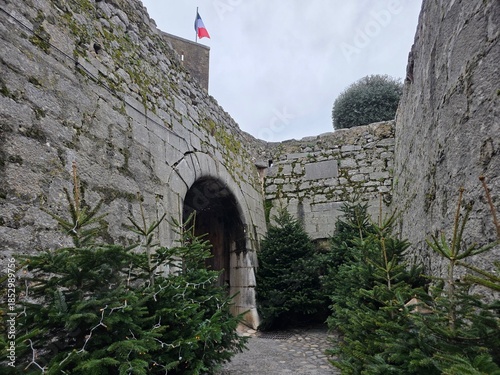 saint paul de vence Medieval village in provence france in xmas season