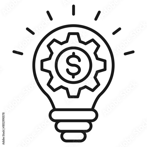 Innovation Outline Icon Vector Illustration
