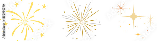 Photos Fireworks New Year Single Element fireworks explosion with gradient sparkles, mi