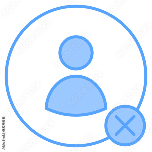 Block Blue Icon Vector Illustration