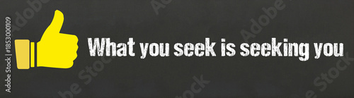 Картината върху платно What you seek is seeking you