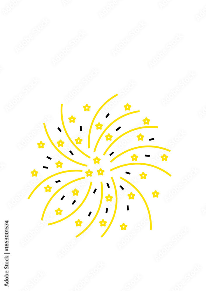 Obraz premium firework Vector Illustration. Suitable for New Year Celebration Event Design