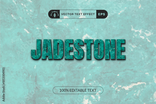 Jade Editable Vector Text Effect.