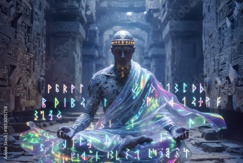 generative art. technologies of the future. The cyber agent ai oracle of the information space