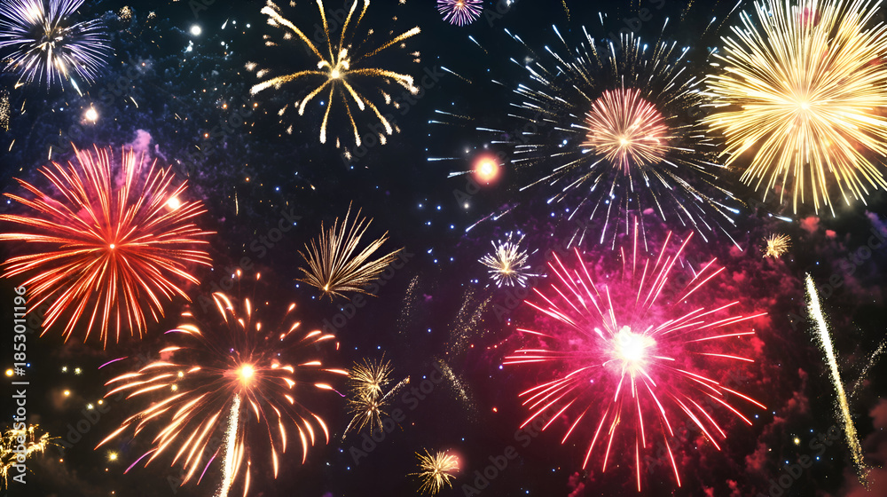 Fototapeta premium fireworks in the night sky