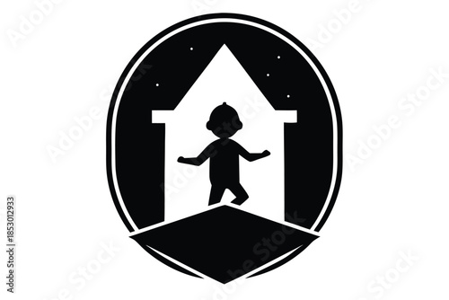 playtime vector icon silhouette