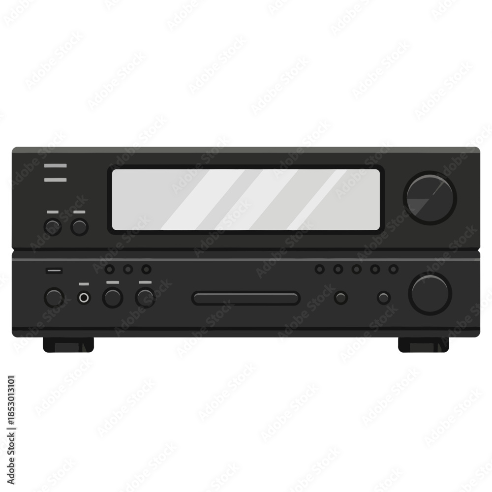 Fototapeta premium Audio Amplifier Receiver, Stereo Technology