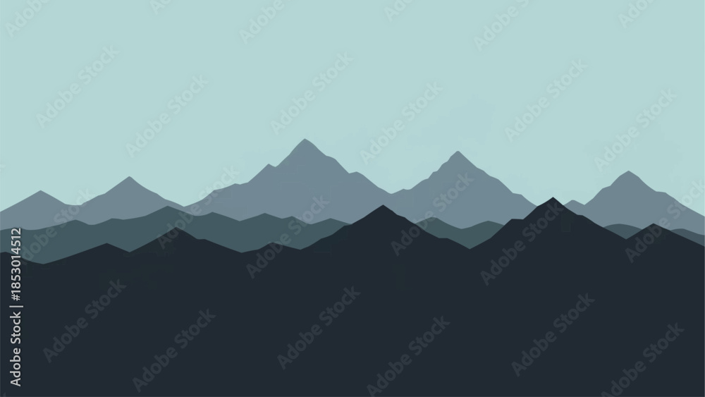 Naklejka premium mountains