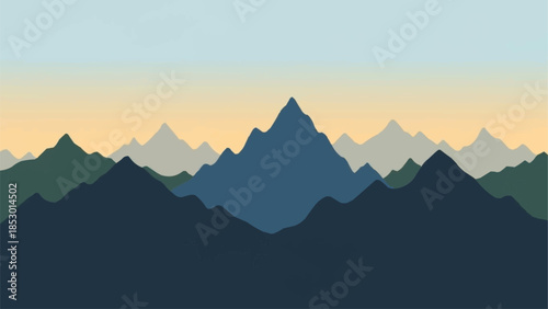 sunrise in the mountains