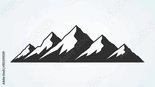 mountain landscape vector illustration