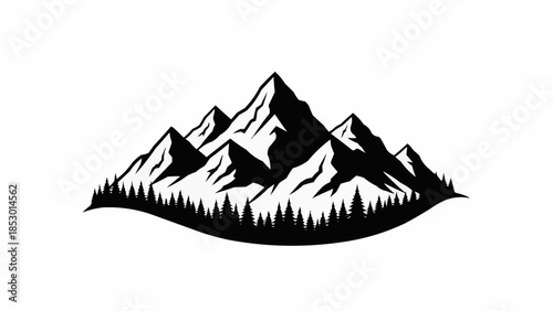 mountain landscape vector
