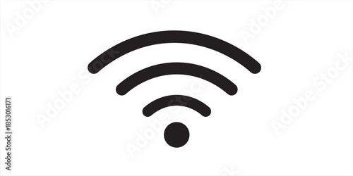 Wifi icon. Simple wifi connection vector illustration.