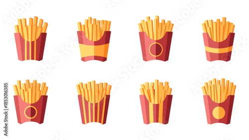 Collection of French Fried Potato Snack Containers