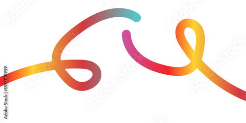 Abstract Colorful Swirling Lines Background. Vibrant, colorful, abstract design featuring interconnected swirling lines in a spectrum of colors.